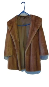 Honey/Caramel Fur Mink Coat - Picture 1 of 2
