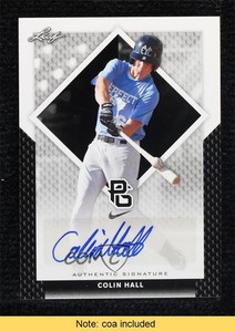2016 Leaf Perfect Game National Showcase 1/1 Colin Hall #BA-022 Auto 1t3
