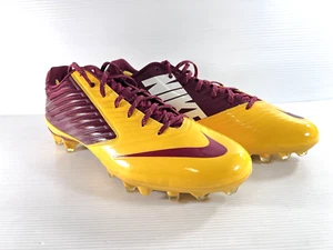 Nike Vapor Speed TD 3/4 Mid Football Cleats Men's Size 16 Yellow/Red 668831-632 - Picture 1 of 12