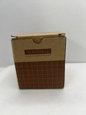 Cloudnola Block Clock LED Alarm Clock Temp Date White and Black Marble Design - Image 1 of 4