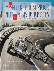 20th Monterey Historic Automobile Race Laguna Seca Program 1993 Miller - Picture 1 of 4