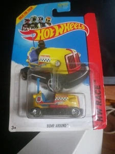 Hot Wheels Bump Around HW Race Team #166/250 Die Cast Mattel Yellow -H6 - Picture 1 of 7