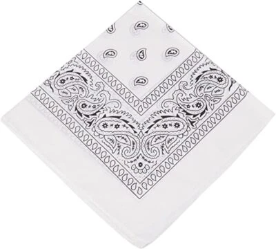 Mens Womens 3/6/12 Pack Lot Paisley Print Bandana 100% Cotton Head Warp Scarf - Image 1 of 4