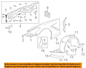 GM OEM 14-19 Corvette Fender Fender Components-Wheelhouse Panel Bracket 20980446 - Picture 1 of 2