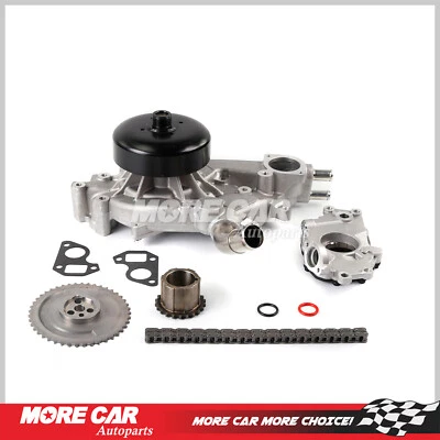 Kit de cadena de distribución bomba de aceite de agua compatible con 97-06 Chevrolet GMC Cadillac 4.8 5.3 6.0L Foto 1 de 4