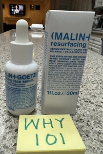 MALIN+GOETZ Resurfacing Face Serum Anti-Aging 1oz/30mL FULL SIZE; SEALED RET$70 - Picture 1 of 12