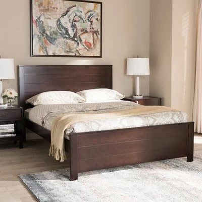Baxton Studio Catalina Modern Classic Mission Style Platform Bed Foto 1 de 4