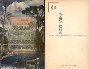 Tarjeta Postal Tropical Florida De Colección - LEYENDA DEL MUSGO ESPAÑOL - Sin Usar - Imagen 1 de 1