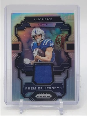 ALEC PIERCE 2023 PANINI PRIZM PREMIER JERSEYS PATCH SILVER COLTS Q5190 - Image 1 of 2