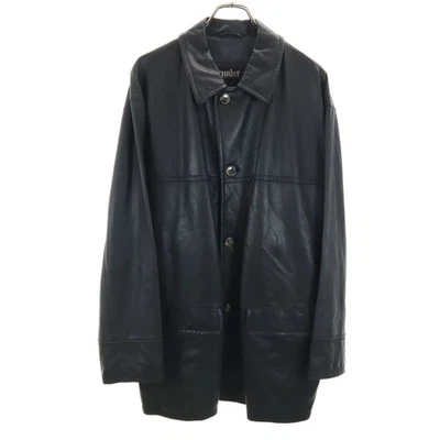 Jaqueta de couro masculina CHRIST feita na Alemanha 52 marrom - Imagem 1 de 4