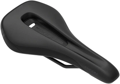 Ergon SM Enduro Saddle - Black Medium/Large Mens Synthetic, Chromoly Rails - Image 1 of 4
