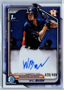 2024 Bowman Chrome #CPA-WB Will Bush Prospects Autographs Refractors #/499 - Bild 1 von 2
