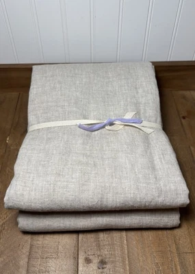 West Elm European Flax Linen Curtain ~ 48” x 108” ~ Natural Flax ~ Light Filter - Image 1 of 4