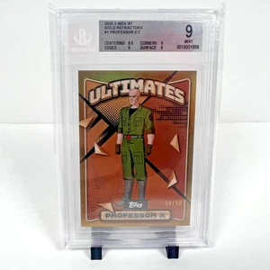 2025 Topps Finest Marvel X-Men '97 Professor X /50 Gold SP BGS 9 - Picture 1 of 6