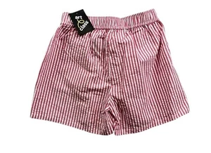 Art Class Girl's Sz Medium (8) Striped Seersucker Shorts Red/White with pockets - Picture 1 of 6
