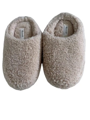 Zapatillas Madewell Sherpa Scuff en color marfil talla 8 para mujer Foto 1 de 4