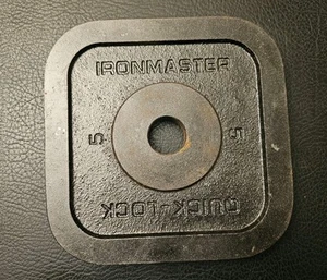 One SINGLE Ironmaster Quick-Lock Plate Weight 5LB (2.2kg) - Picture 1 of 2