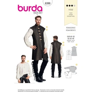 Burda Style Men's and Boys' Costume Sewing Pattern B6399 - Picture 1 of 2