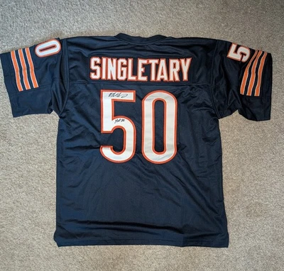 Camiseta Bears - Mike Singletary - #50 firmada - Certificada Beckett "HOF 98" 🔥 Foto 1 de 2