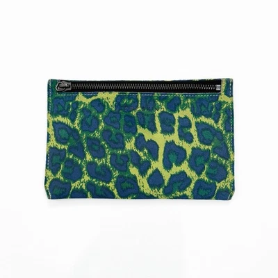 Bolso sin asas Liebeskind Berlin pequeño verde estampado animal gamuza cuero defecto de lujo Foto 1 de 4