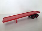 CORGI 1/50th SCALE RED 2 AXLE FLATBED TRAILER ONLY