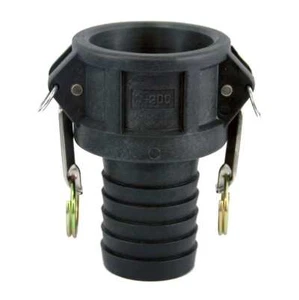 Type C Poly Cam Lock Fitting, 2" Female Camlock x 2" Hose Shank (CAM-20-C-PP) - Picture 1 of 1
