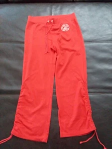 Beverly Hills Polo Club Red Womens Size Medium Athletic Pants Gathered Leg - Picture 1 of 10