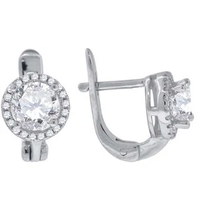 925- CZ LADIES FANCY EARRING.#57150 - Picture 1 of 1