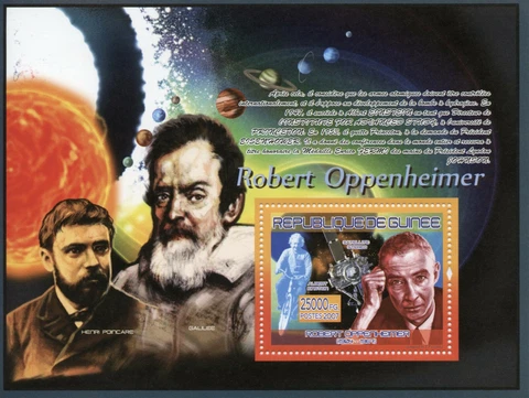 Guinea Physics Stamps 2007 MNH Robert Oppenheimer Science People 1v S/S II Cover