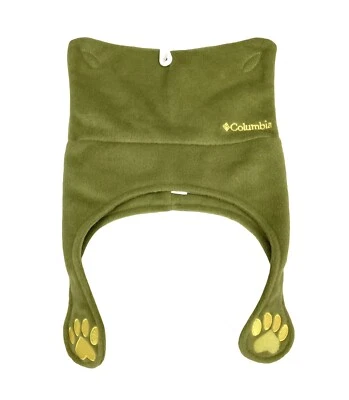 Orejas de gato de invierno Columbia para niños pequeños sombrero polar verde aguacate patas OS correa para la barbilla Foto 1 de 3
