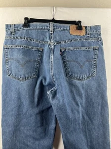 Vintage Levis 505 Jeans Mens 40x30 Blue Regular Fit Straight Leg Denim - Picture 1 of 13