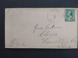 Pennsylvania: Town Hill 1888 #213 Cover, Blue Luzerne County Cancel - Picture 1 of 3