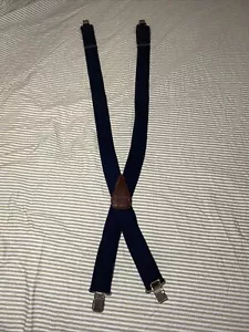 Carhartt 2” Wide Suspenders Blue Adjustable Heavy Duty One Size Elastic Workwear - Picture 1 of 8