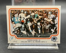 Cowboys v Dolphins 1979 Fleer Team Action #62 Super Bowl VI