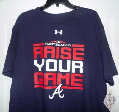 ATLANTA BRAVES UNDER ARMOUR ATL MLB Major League Baseball XL Shirt NEW WITH TAGS - Image 1 of 4