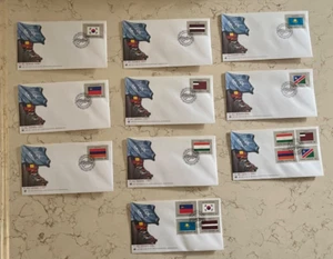 UN - 1997 - "FLAG SERIES" - 10 FIRST DAY COVERS - Picture 1 of 1