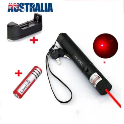 1mW 650nm Red Laser Pointer Pen Visible Beam Light Lazer + battery + Charger - image 1 of 4