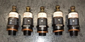 Lot de 5 bougies anciennes vintage Champion Aero-A Aviation - Photo 1/3