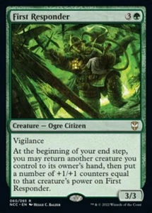FIRST RESPONDER mtg NM-M New Capenna Commander Rare 1 Card - Picture 1 of 1