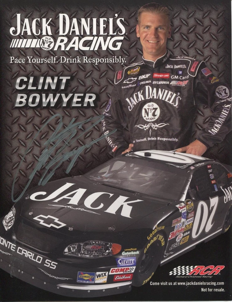 Carro Nascar con autógrafo de Clint Bowyer stock de conductor de coche de carreras foto firmada por Xfinity Foto 1 de 1