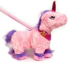Licorne Peluche Animée avec laisse + Piles Bouge et Avance en Musique - Imagen 1 de 3