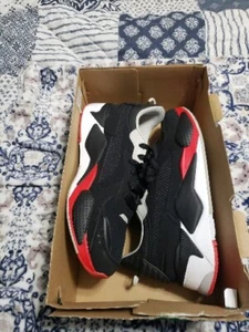 PUMA RS-X Road Men's Sneakers Shoes 386885-01 Black/High Risk Red/White size 12 - Picture 1 of 12