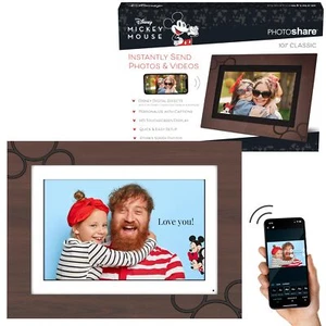 Disney Classic Mickey Mouse Photoshare 10� WiFi Digital Photo Frame | Send Photo - Picture 1 of 7