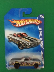 2009 HOT WHEELS HEAT FLEET '68 CHEVY EL CAMINO #02/10 - Silver B160 - Picture 1 of 8