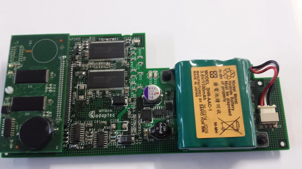 IBM 39J5676 Dual Channel SCSI RAID Card + Batteria 3HR-AAC-1 3.6V/1100mAh - Immagine 1 di 1