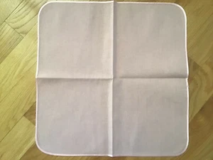 Servilleta de mesa, juego de 2 19x 19, poliéster, con ribete satinado, rosa nuevo - Imagen 1 de 4