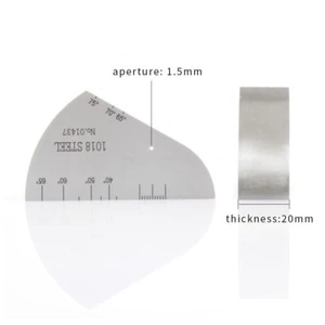 Bloque de calibración #1018 acero T=20 mm, d=Φ1,5 mm para detector de defectos ultrasónico - Imagen 1 de 20