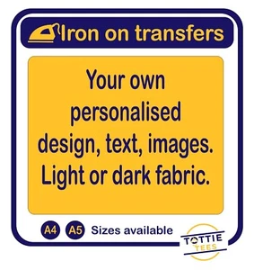 Personalised custom stag hen party iron on t-shirt transfers a5 a4 - Picture 1 of 3
