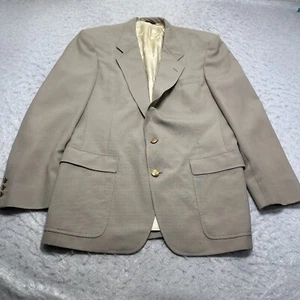Vintage Hart Schaffner Marx Jacobson's Nicklaus Suit Jacket Khaki Mens Size 42L - Picture 1 of 21
