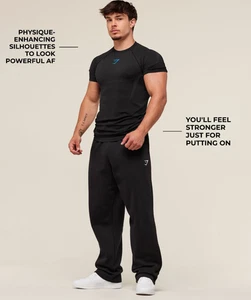 Gymshark Onyx 5.0 Seamless Short Sleeve T-Shirt Black Onyx Grey - Large - Picture 1 of 2